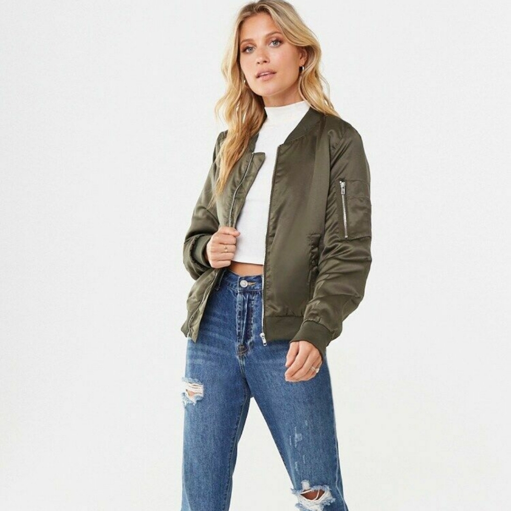 woven bomber jacket 